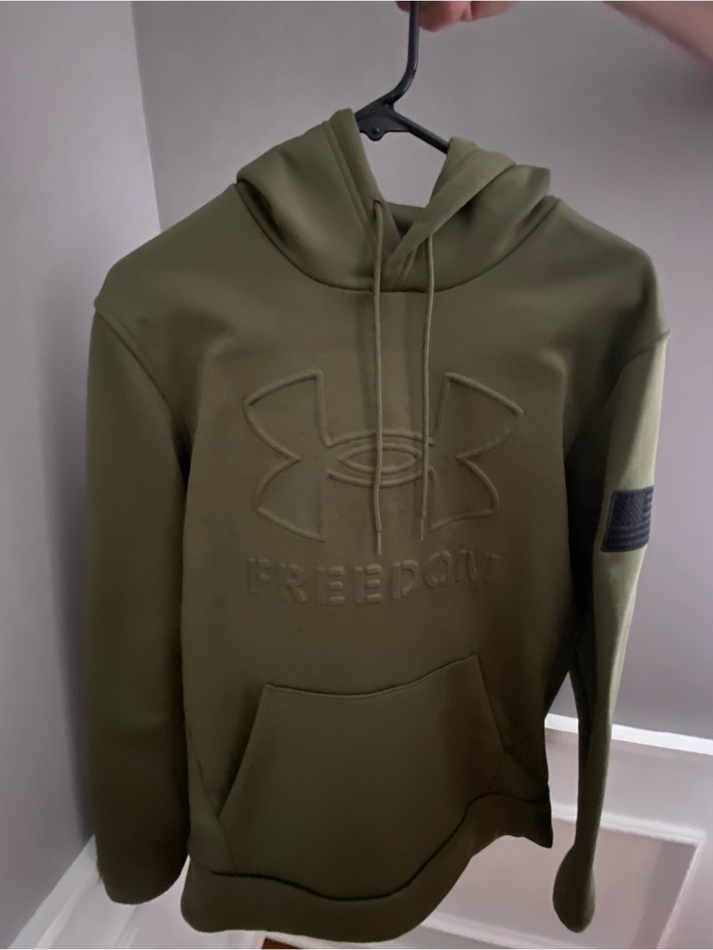 Under Armour Olive Green Freedom Pullover Hoodie